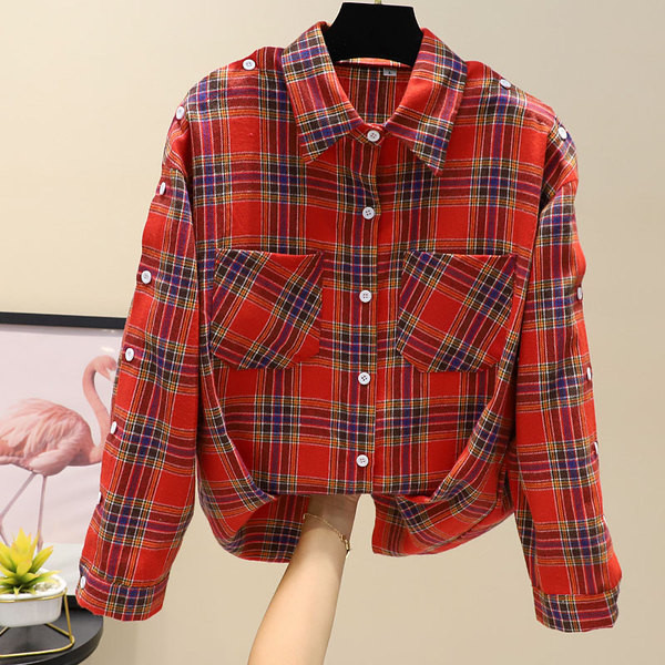 Új modell női ing zsebbel és gombokkal több színben