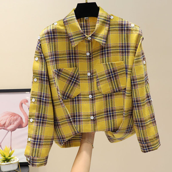 Új modell női ing zsebbel és gombokkal több színben