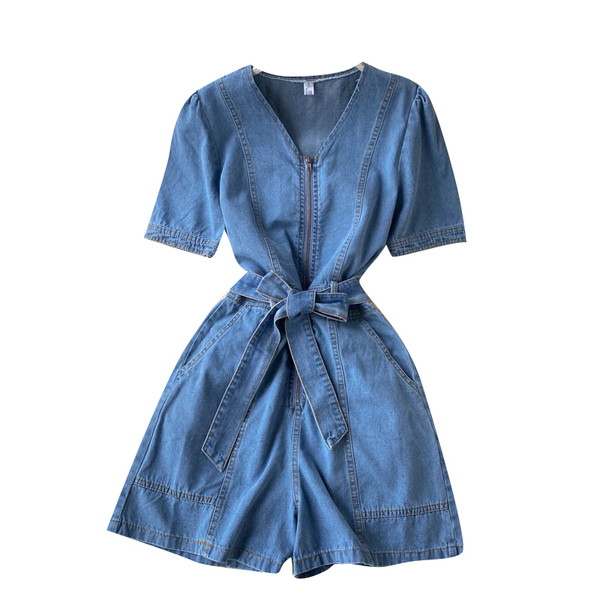 Naiste teksakombinesoon luku ja vööga