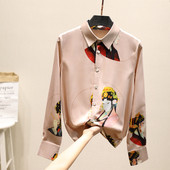 Moodne värvitrükiga naiste särk