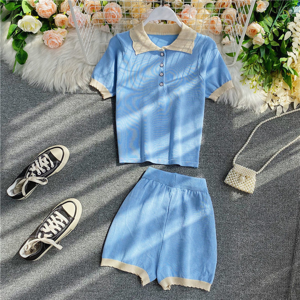 Diamonds ikdienas šortu un blūzes komplekts