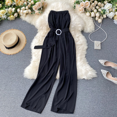 Női overall övvel és ujjatlan