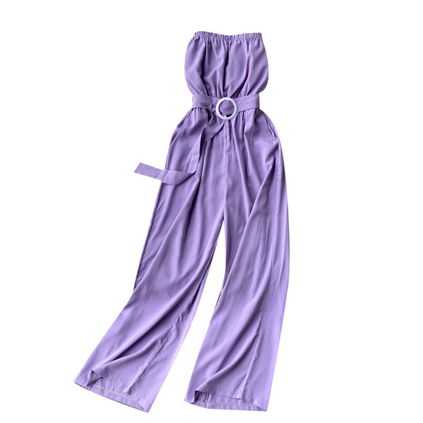 Női overall övvel és ujjatlan