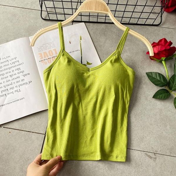 Naiste vabaaja topp spitsikaelusega ja õhukeste rihmadega