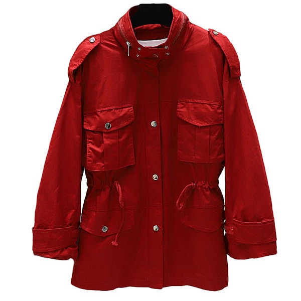 Taskute ja vöökoha lipsudega naiste kevadjope mitmes värvitoonis