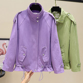 Naiste vabaaja jakk taskute ja lipsudega mitmes värvitoonis