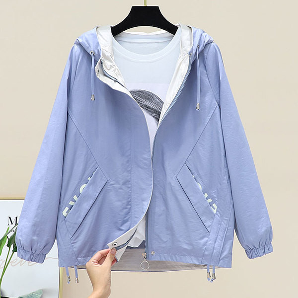 Geaca de dama cu inscriptie si gluga in mai multe culori