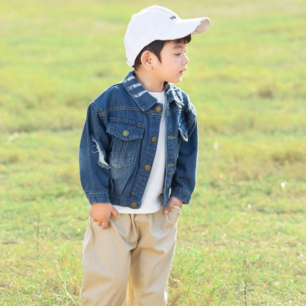 Moderna bērnu džinsa jaka ar pogām