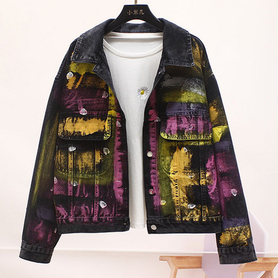 Új modell színes farmer dzseki zsebekkel