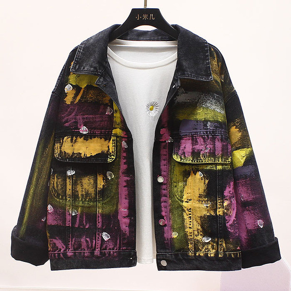 Új modell színes farmer dzseki zsebekkel