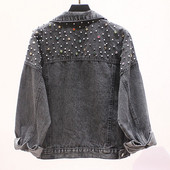 Modern farmer női kabát kövekkel