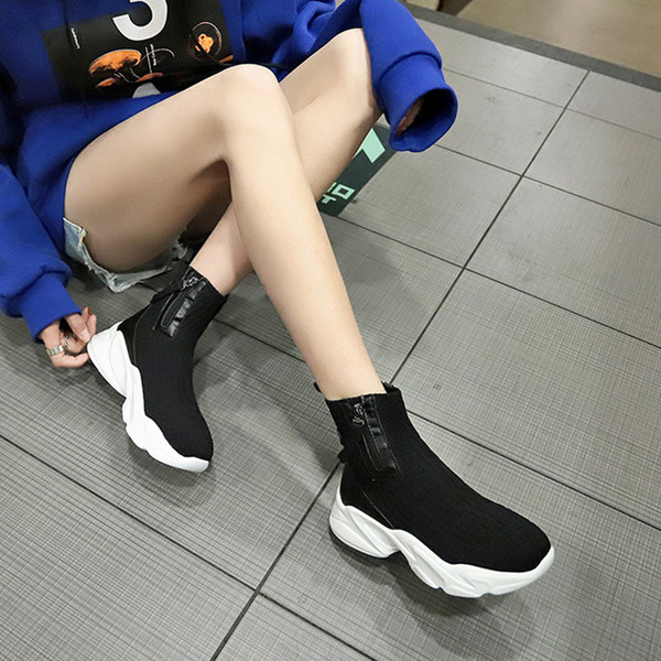 Alkalmi női zokni cipzárral