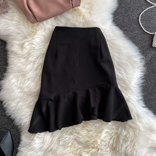 Női ing és aszimmetrikus szoknya szett