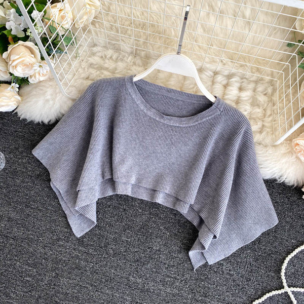 Női rövid ing klasszikus gallérral és hosszú ujjal