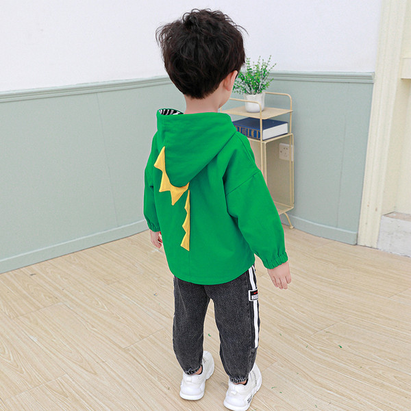 Igapäevane kapuutsiga ja taskutega laste jope poistele