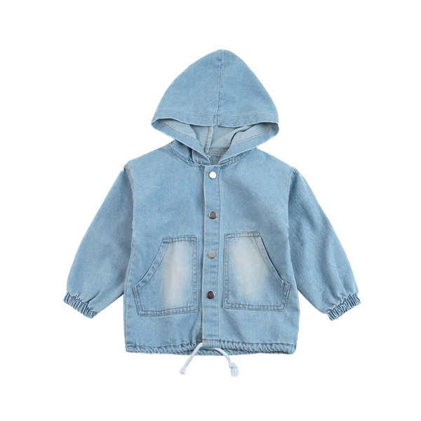 Moodne aplikatsiooniga laste teksajakk tüdrukutele