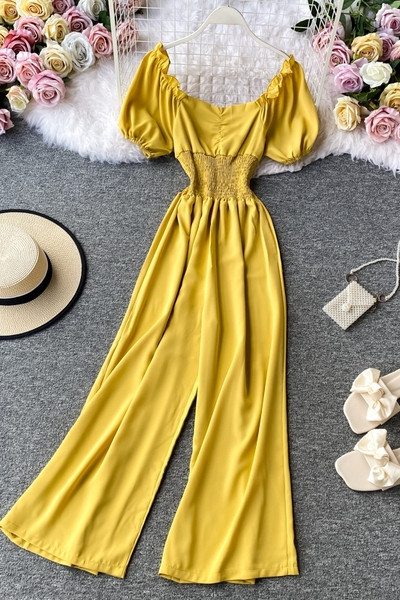 Naiste moodne lühikeste varrukatega pikad kombinesoonid