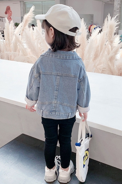 Gyermek farmer dzseki leopárd mintával lányoknak