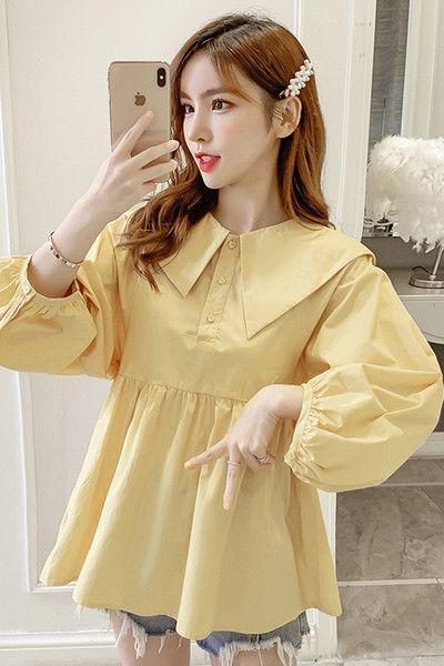 Új modell széles női ing ovális nyakkivágással