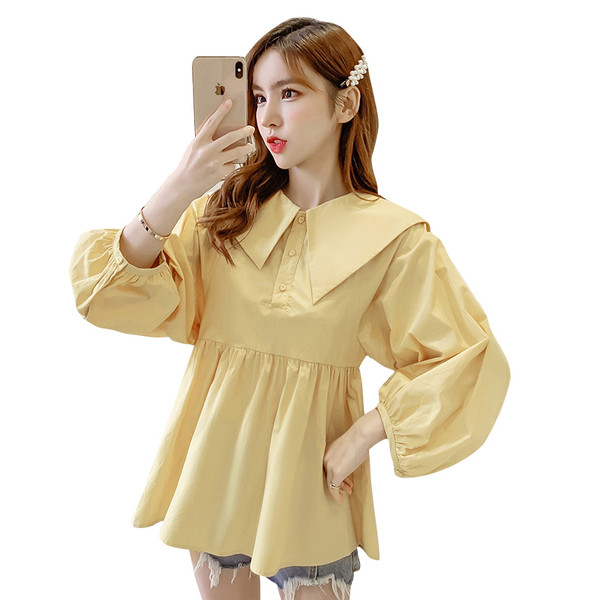 Új modell széles női ing ovális nyakkivágással