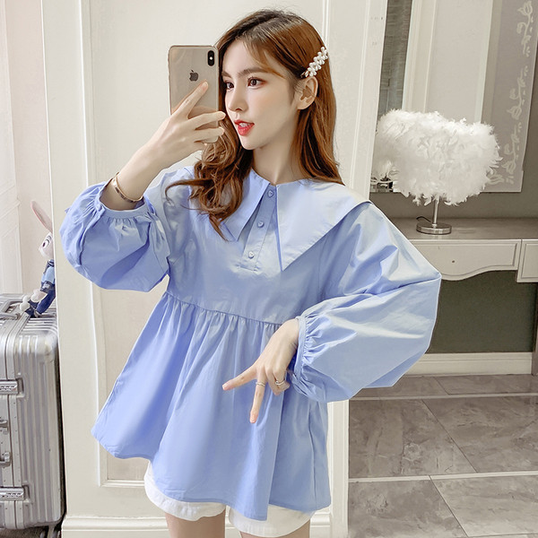 Új modell széles női ing ovális nyakkivágással