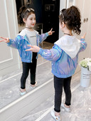 Uue mudeli sügisene kapuutsiga laste jope tüdrukutele