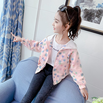 Uue mudeli sügisene kapuutsiga laste jope tüdrukutele