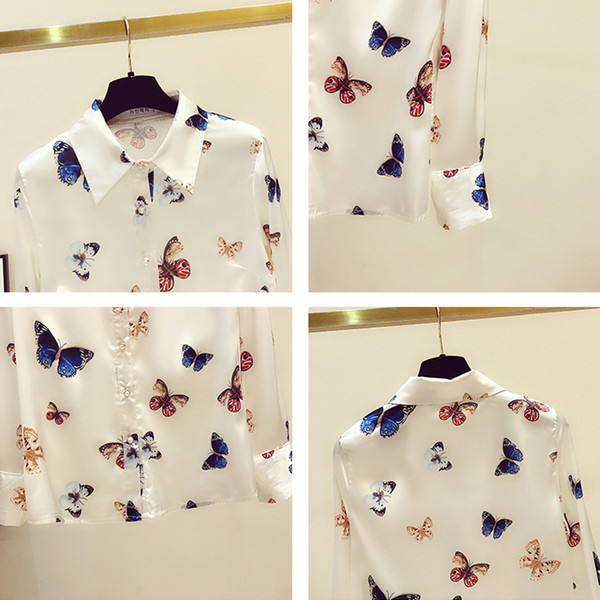 Naiste värviliste liblikatega särk ja suurustega kuni 4XL