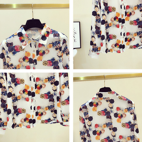 Modern női ing színes mintával és 4XL-es méretig