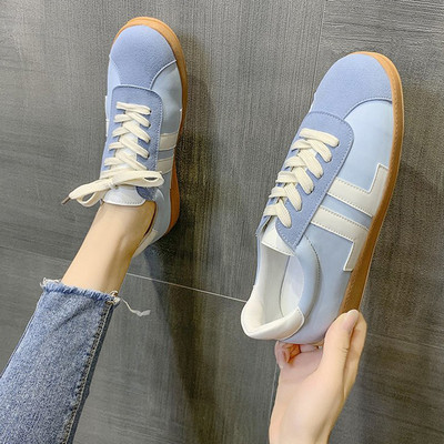 Női hétköznapi tavaszi-őszi tornacipő lapos talppal és fűzővel