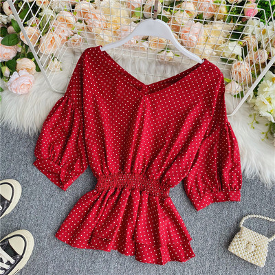 Γυναικείο casual πουκάμισο κλασικό μοντέλο με λαιμόκοψη