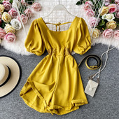 Modern női rövid jumpsuit sima modell