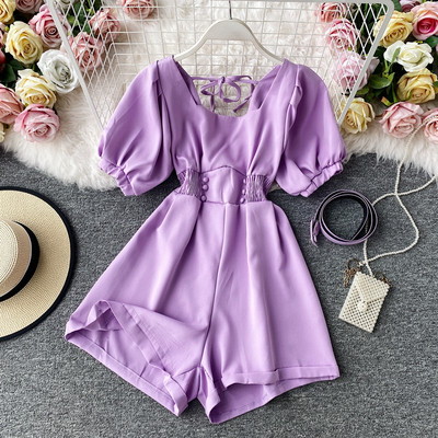 Modern női rövid jumpsuit sima modell