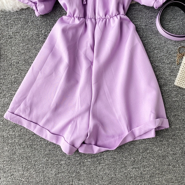 Modern női rövid jumpsuit sima modell