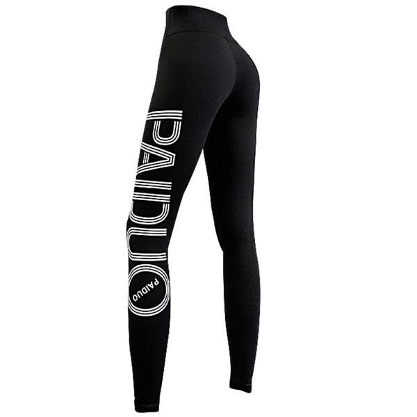 Sieviešu legingi ar uzrakstu un augstu vidukli vairākās krāsās