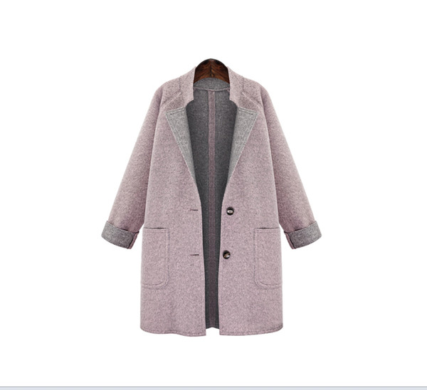 Γυναικείο μοντέρνο μακρύ παλτό με κουμπιά