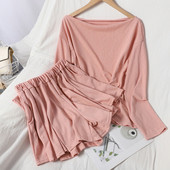 Hétköznapi női szett két részből - blúz és nadrág