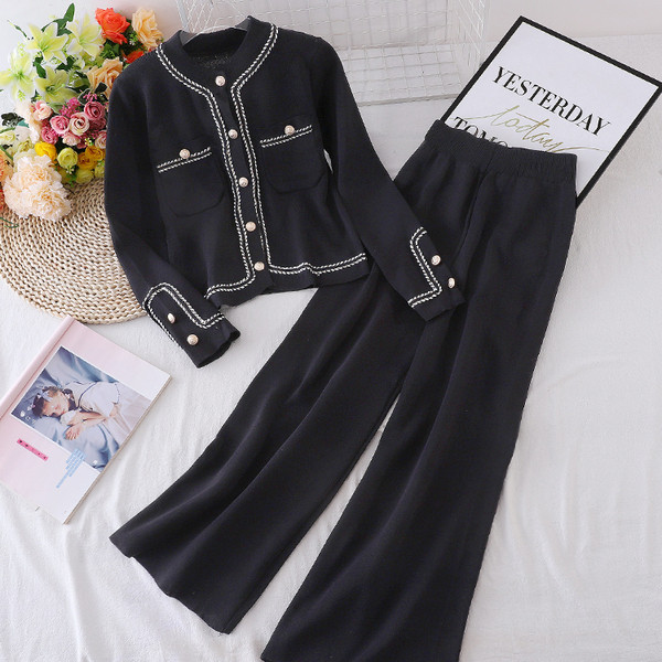 Őszi női mellény és nadrág szett