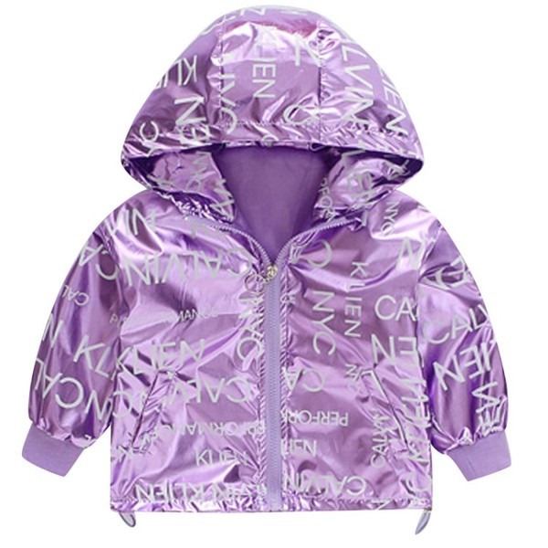 Καθημερινό παιδικό μπουφάν με επιγραφές και κουκούλα για κορίτσια