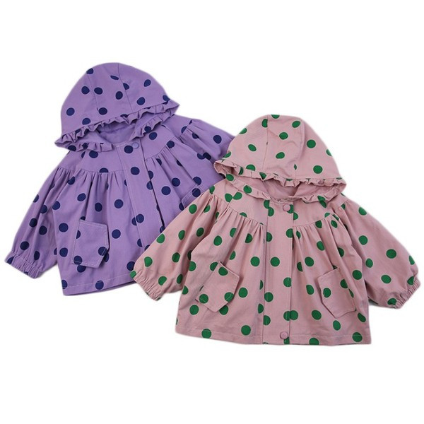 Sacou copii buline cu nasturi pentru fete