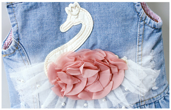 Džinsa veste meitenēm ar rotājumu mugurpusē