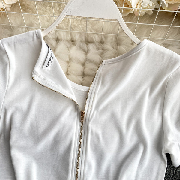 Naiste komplekt lukuga pluusi ja trükiga seelikuga