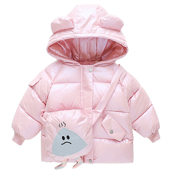 Geaca zilnica pentru copii cu elemente 3D si aplicatie pentru fete