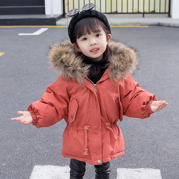 Καθημερινό παιδικό μπουφάν με κορδόνια για κορίτσια