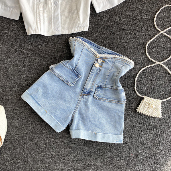 Set modern de blugi și cămașă pentru femei