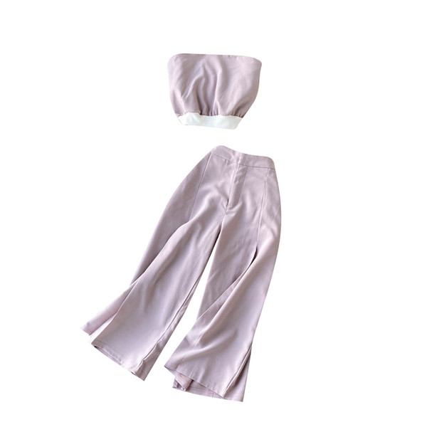 Moodne naiste pükste ja rinnakorvi komplekt