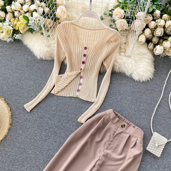 Napi női mellény és nadrág szett