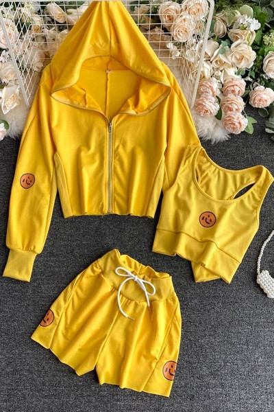 Női alkalmi nadrág szett, felső és pulóver