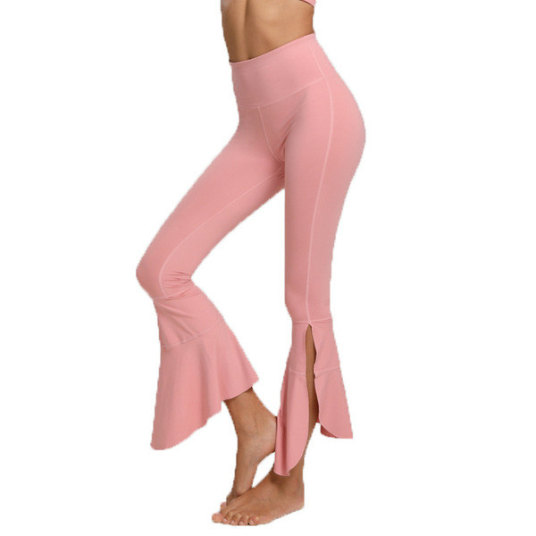 Női leggings új modell, hasítékkal és magasan elasztikus derékkal