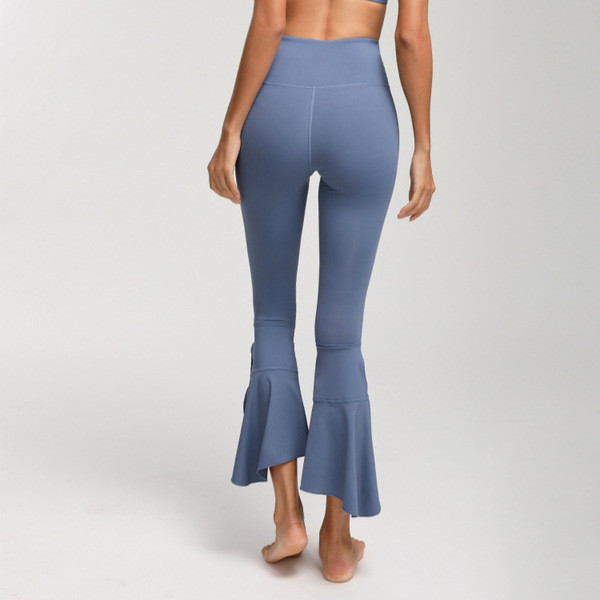 Női leggings új modell, hasítékkal és magasan elasztikus derékkal